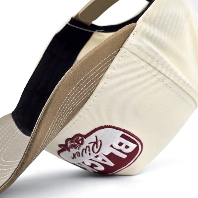 Kappe - Black River Charleston Cotton Snapback (cremefarben/khaki)