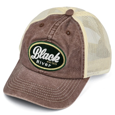 Kappe - Black River Eugene Washed Trucker (braun/creme)