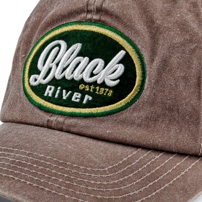 Kappe - Black River Eugene Washed Trucker (braun/creme)