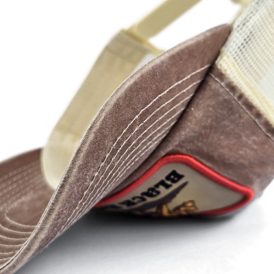 Kappe - Black River Grizzly Washed Trucker (braun/creme)