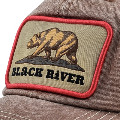 Kappe - Black River Grizzly Washed Trucker (braun/creme)