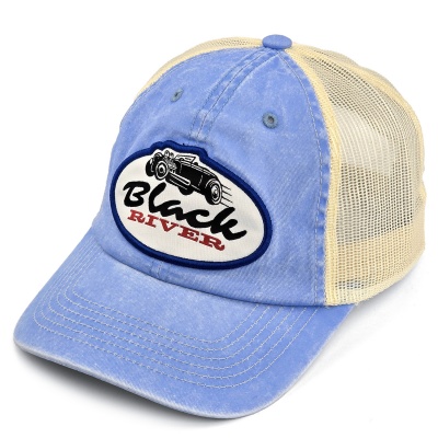 Kappe - Black River Hot Rod Washed Trucker (hellblau/creme)