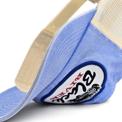 Kappe - Black River Hot Rod Washed Trucker (hellblau/creme)