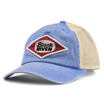 Kappe - Black River Memphis Washed Trucker (hellblau/creme)