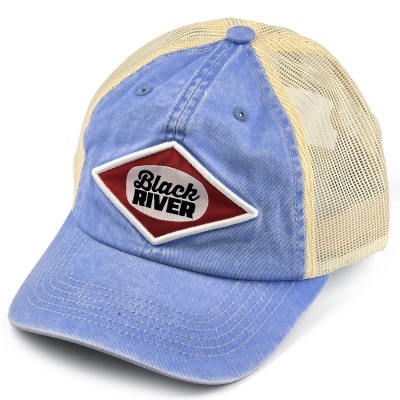 Kappe - Black River Memphis Washed Trucker (hellblau/creme)