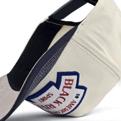 Kappe - Black River Nashville Cotton Snapback (cremefarben/Marineblau)