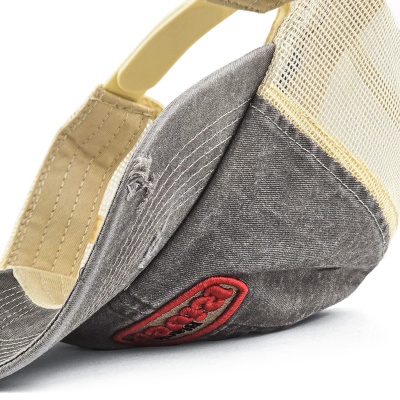 Kappe - Black River Portland Washed Trucker (schwarz/creme)