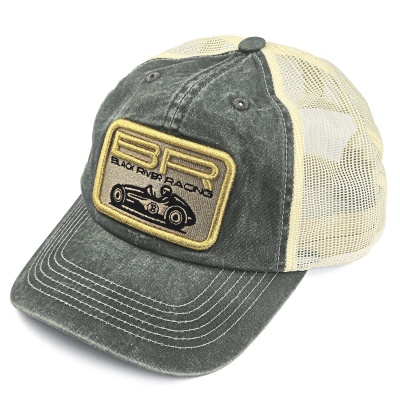 Kappe - Black River Racer Washed Trucker (dunkelgrün/creme)
