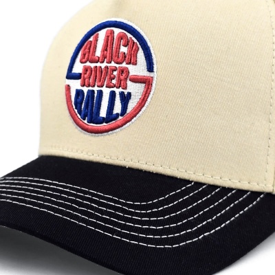 Kappe - Black River Rally Cotton Snapback (creme/schwarz)