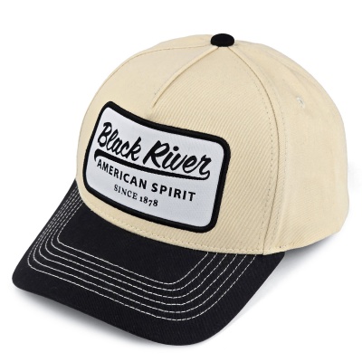 Kappe - Black River Sedona Cotton Snapback (creme/schwarz)