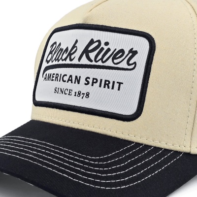 Kappe - Black River Sedona Cotton Snapback (creme/schwarz)