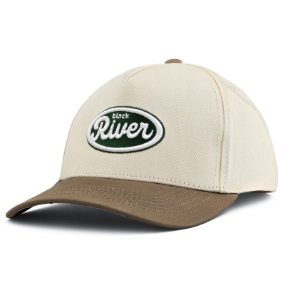 Kappe - Black River Waco Cotton Snapback (cremefarben/khaki)