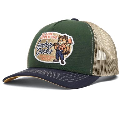 Kappe - Black River Fox Trucker (grün/beige/blau)