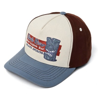 Kappe - Black River Lagoon Bar Trucker (Offwhite/Blau)