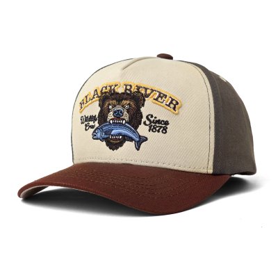 Kappe - Black River Wildlife Crew Trucker (beige/grün/braun)