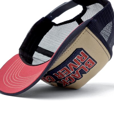 Kappe - Black River Heritage Trucker (beige/marineblau)