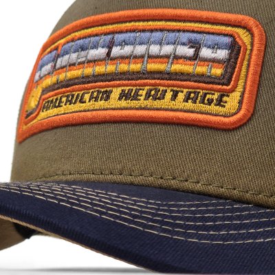 Kappe - Black River Transit Trucker (grün/beige/marineblau)