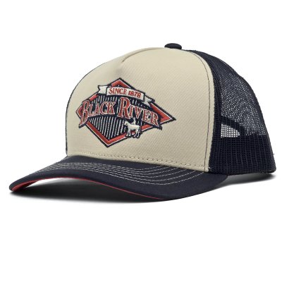 Kappe - Black River Legacy Trucker (creme/marineblau)