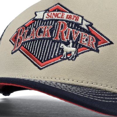 Kappe - Black River Legacy Trucker (creme/marineblau)