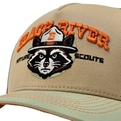 Kappe - Black River Racoon Trucker (Beige/Grün)