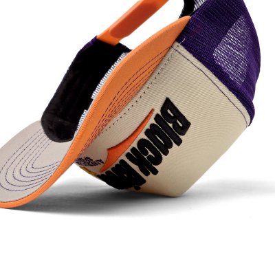 Kappe - Black River Spirit Trucker (creme/lila/orange)