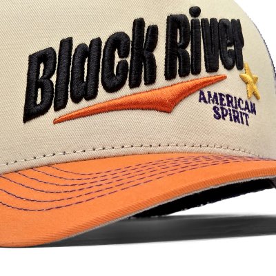 Kappe - Black River Spirit Trucker (creme/lila/orange)