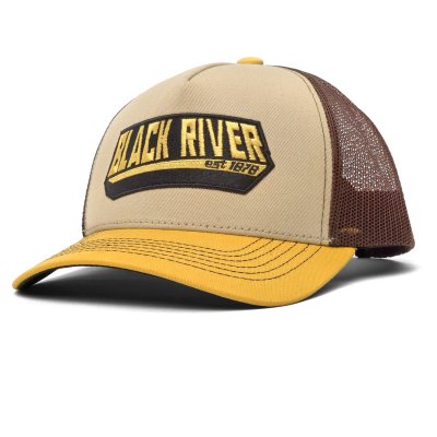 Kappe - Black River Summit Trucker (beige/braun/gelb)