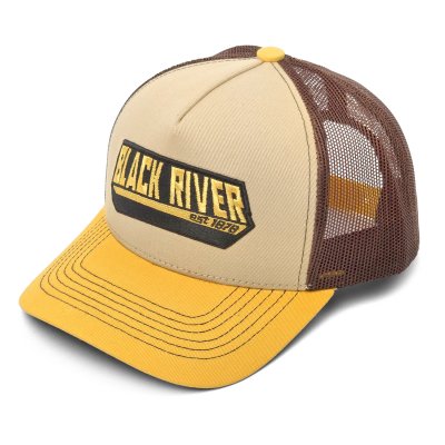 Kappe - Black River Summit Trucker (beige/braun/gelb)