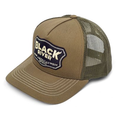 Kappe - Black River Wild West Trucker (grün/creme)