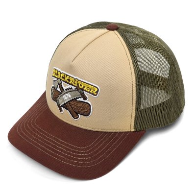 Kappe - Black River Woodworker Trucker (beige/grün/braun)