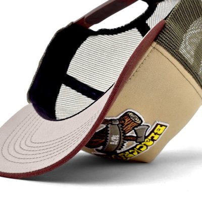 Kappe - Black River Woodworker Trucker (beige/grün/braun)