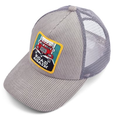 Kappe - Gårda Corduroy Trucker Road Again (grau)