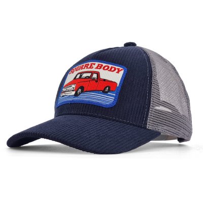Kappe - Gårda Corduroy Trucker Squarebody (blau/grau)