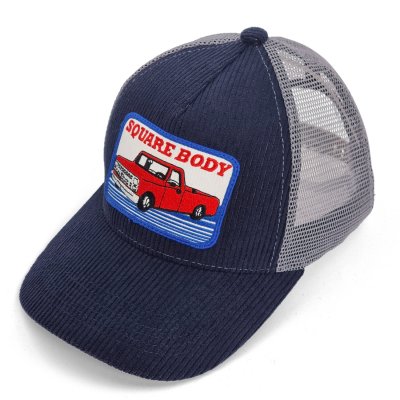 Kappe - Gårda Corduroy Trucker Squarebody (blau/grau)