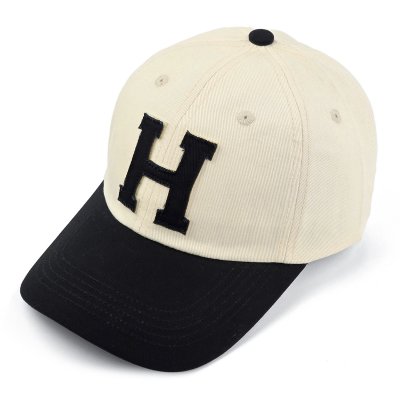 Kappe - Gårda Letter Cap 'H' (creme/schwarz)