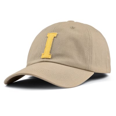 Kappe - Gårda Letter Cap 'I' (beige/gelb)
