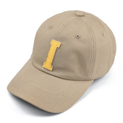 Kappe - Gårda Letter Cap 'I' (beige/gelb)