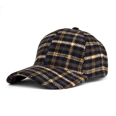 Kappe - Gårda Varel Checkered Cap (schwarz/braun)