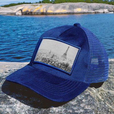 Caps - Gårda Velvet Trucker Paris (blau)