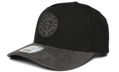 Caps - Brixton Crest Snapback Cap (schwarz/grau)