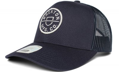 Caps - Brixton Crest X Trucker Cap (navy blau)