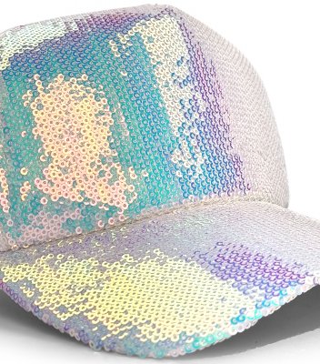 Kappe - Gårda Sequin Trucker (weiß)