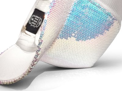 Kappe - Gårda Sequin Trucker (weiß)