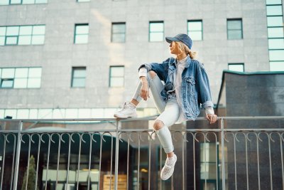 Kappe - Gårda Denim Baseball Cap (blau)
