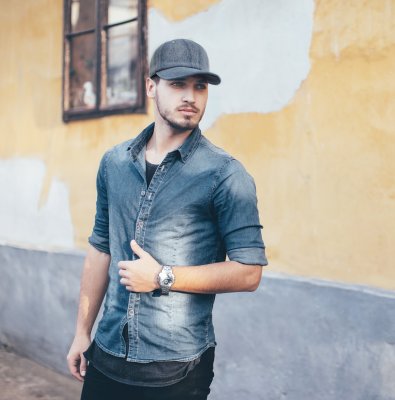 Kappe - Gårda Denim Baseball Cap (blau)