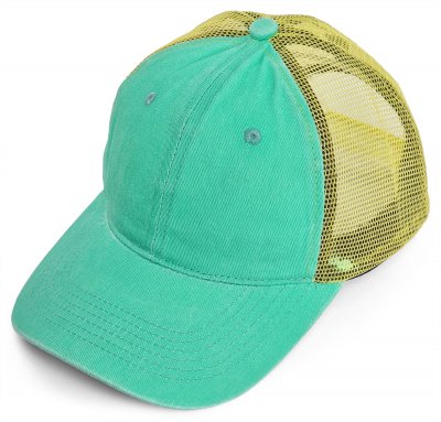Caps - Gårda Finley Washed Trucker (grün/gelb)