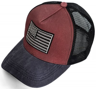 Kappe - Gårda Flag Denim Trucker Cap (rot/blau)