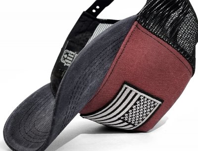 Kappe - Gårda Flag Denim Trucker Cap (rot/blau)