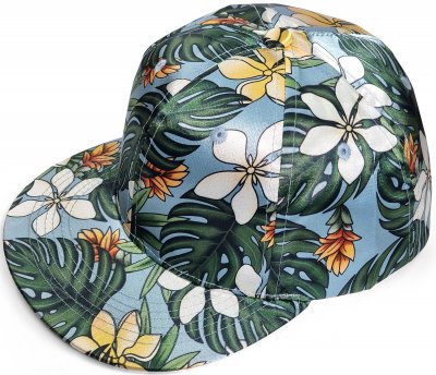 Kappe - Gårda Flowers Snapback (hellblau)