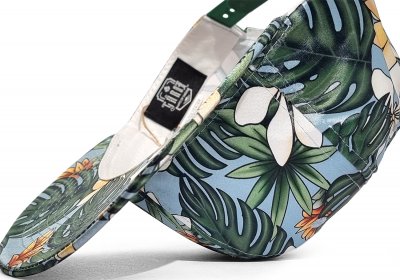 Kappe - Gårda Flowers Snapback (hellblau)